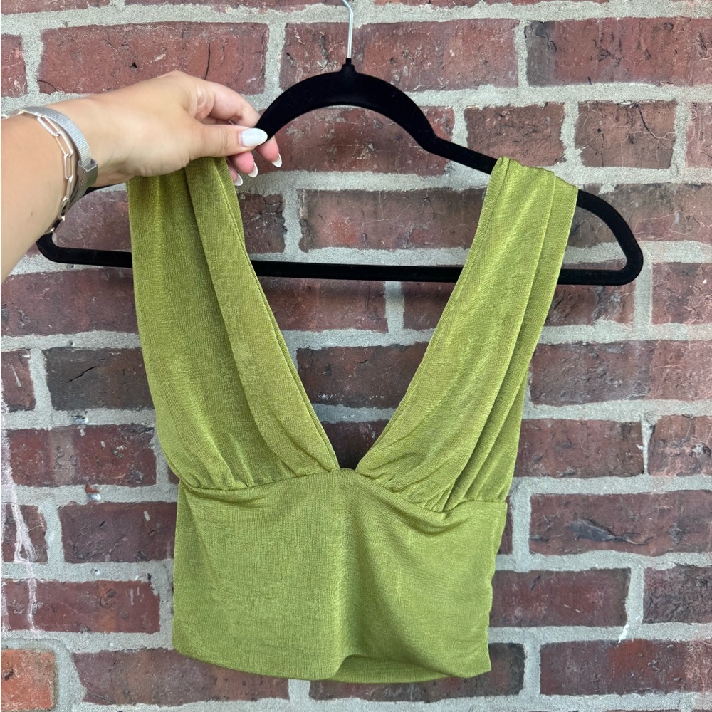 Olive Green Women's Top